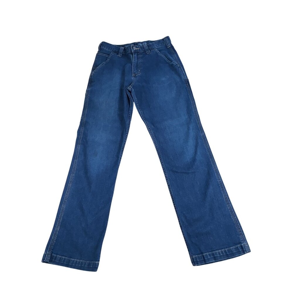 Carhartt Rugged Flex Relaxed Fit Denim Work Jeans 30x30 Blue Jean Straight Leg